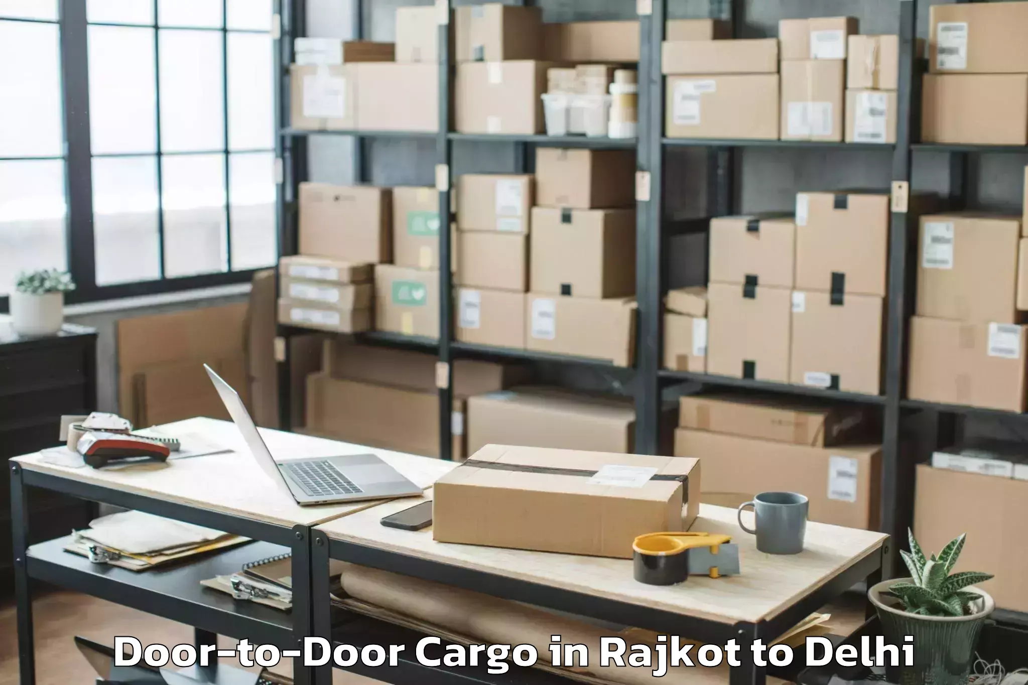 Efficient Rajkot to Aggarwal City Mall Pitampura Door To Door Cargo